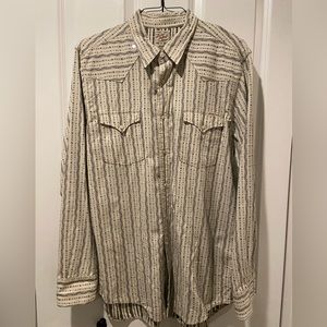 LUCKY BRAND Men’s Large Distinctive Western Button Down